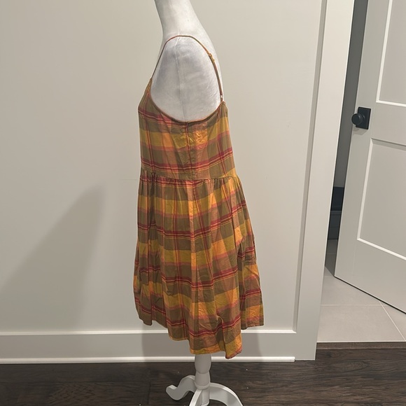 Madewell Plaid Babydoll Dress Sz M - Picture 6 of 11